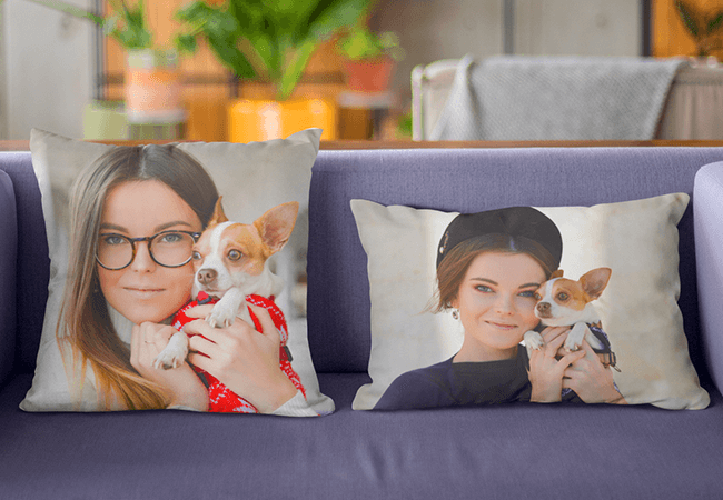 18x18 Pillow - Personalized Pet Pillow, Custom Pillows with Picture, H -  Pawfect House ™